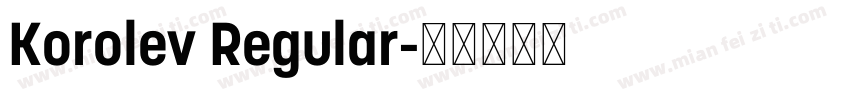 Korolev Regular字体转换